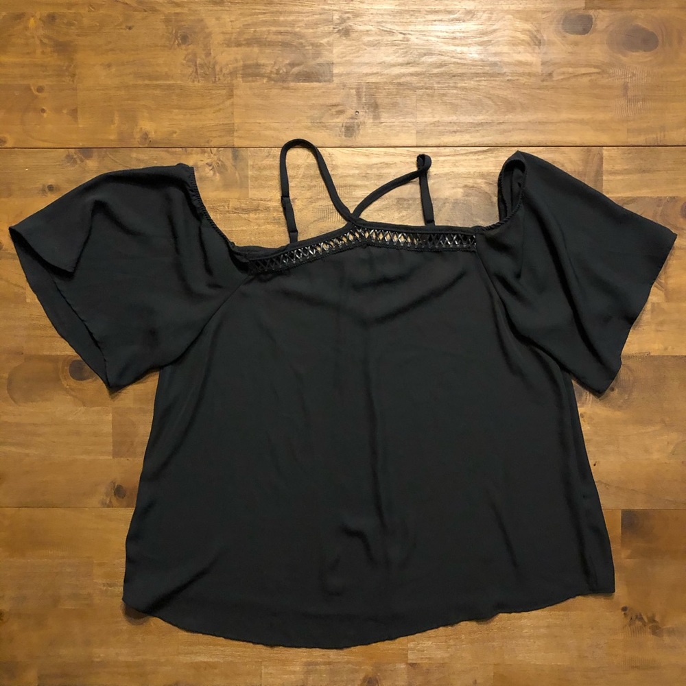 Flowly Torrid Black Blouse